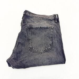 Frame Le Garçon Crop Wilkinson Destruct Charcial Denjm Jeans Size 32